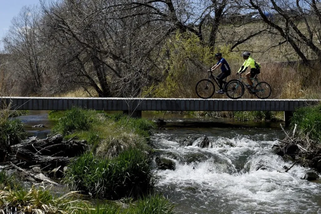 Biking on Cherry Creek Trail