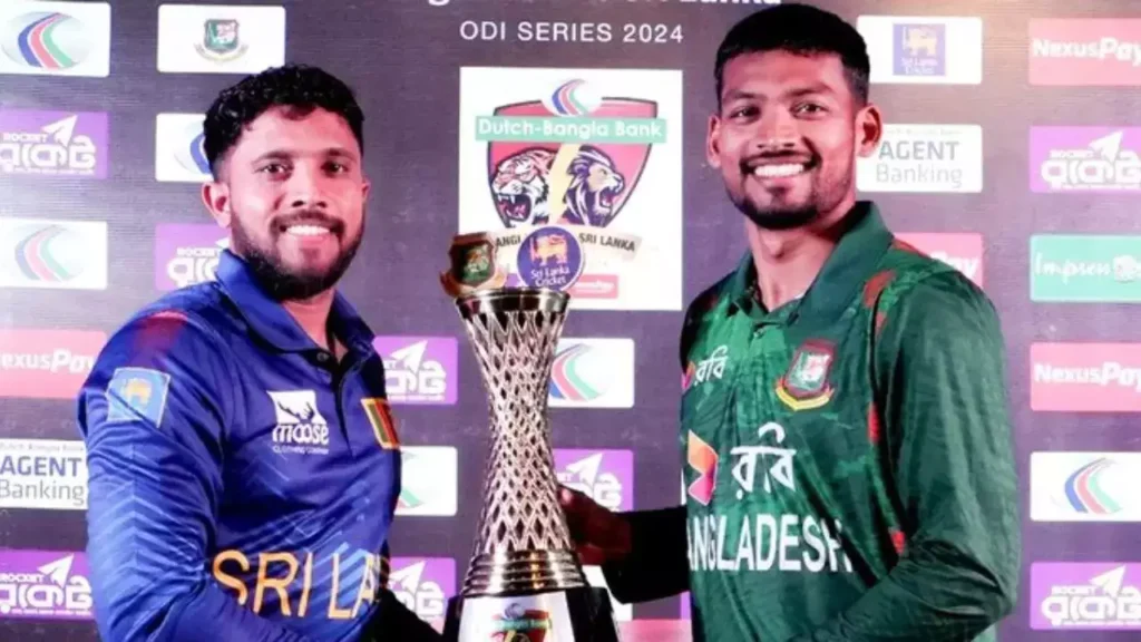 Bangladesh vs Sri Lanka 1st ODI Showdown: Najmul Hossain Shanto celebrates his century